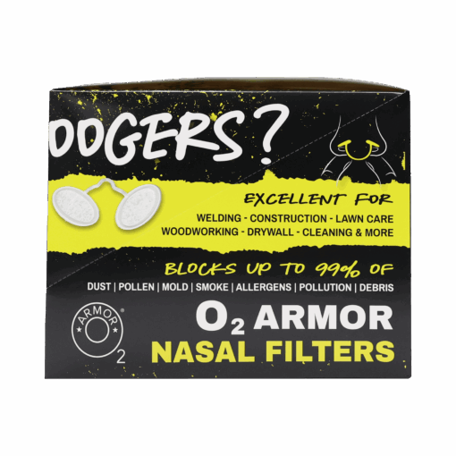 O2 Armor Nose Filters, 20 each 10pc pack