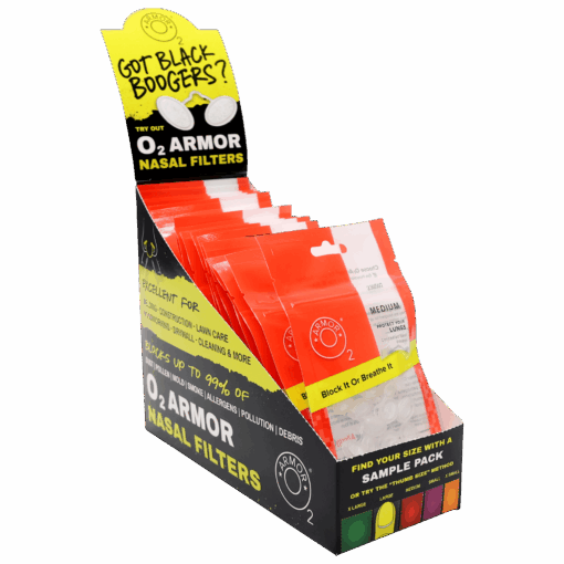 O2 Armor Nose Filters, 20 each 10pc pack