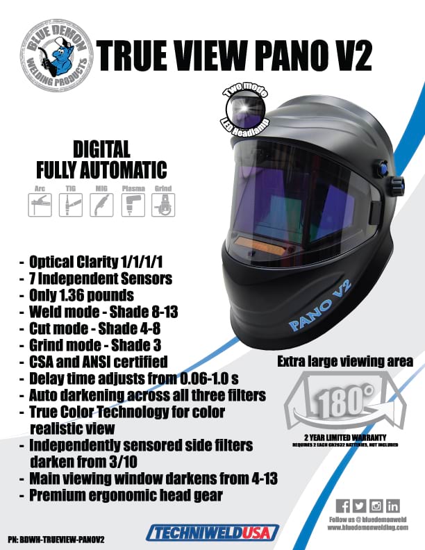 Blue Demon TrueView PANO V2 - Weldporn® – WELD EVERY DAMN DAY